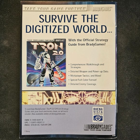 TRON 2.0 for PC original 2004 manual, highly collectible, incl. quick-ref card! - Picture 4 of 7